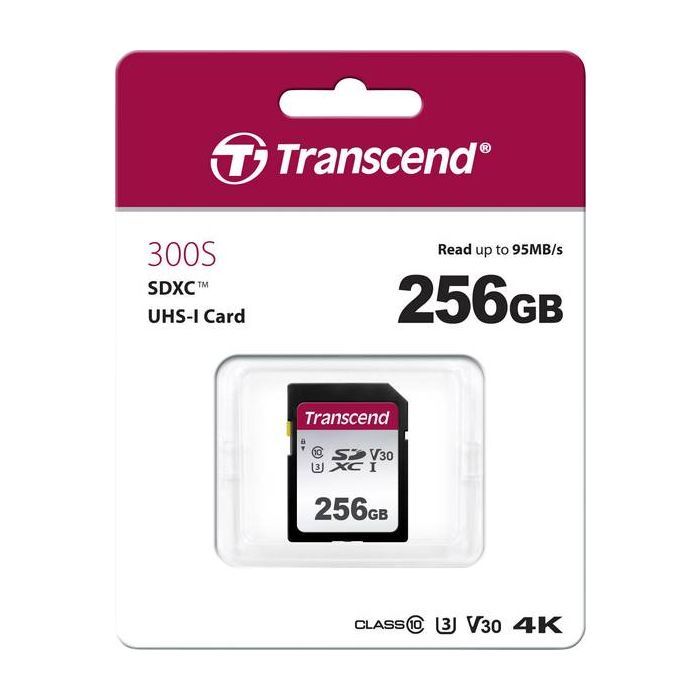 Карта памяти Transcend 256GB SDXC class 10 UHS-I (TS256GSDC300S) изображение 2