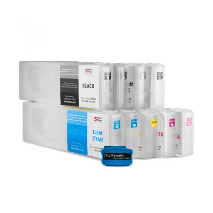 Комплект перезаправляемых картриджей SuperPrint Epson Stylus Pro 11880 (DZK9-11880)