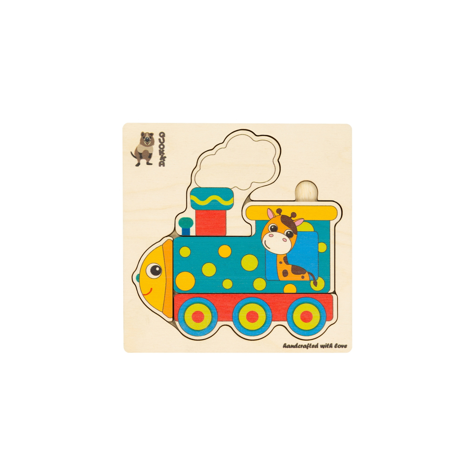 Розвиваюча іграшка Quokka пазл-мозаїка Поїзд (QUOKA014PM) зображення 2