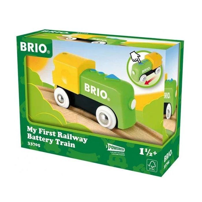 Железная дорога Brio My First Railway Паровозик на батарейках (33705)