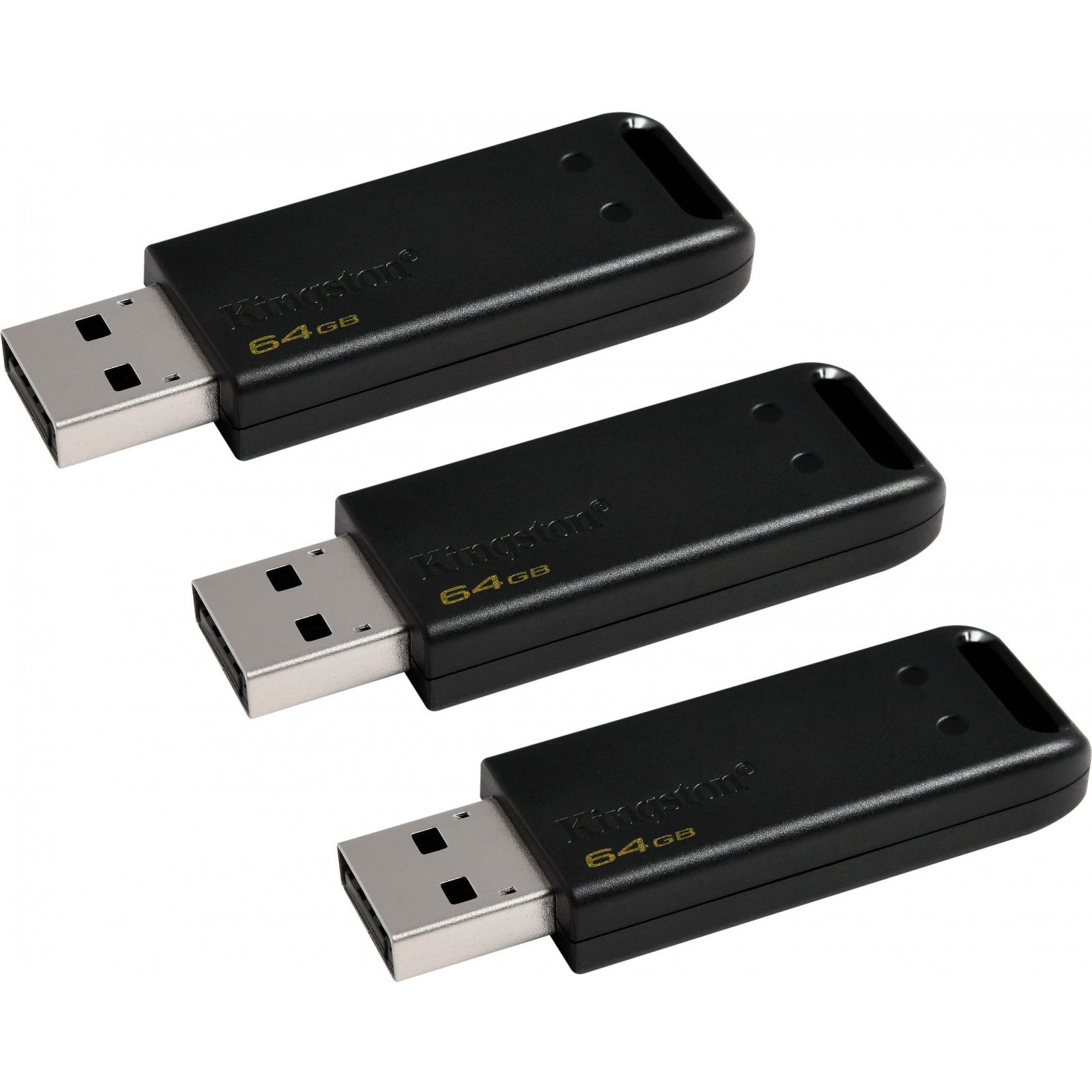 USB флеш накопичувач Kingston 3x64GB DataTraveler 20 USB 2.0 (DT20/64GB-3P) зображення 3