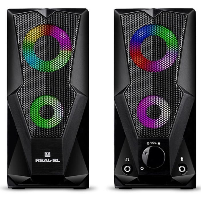 Акустична система REAL-EL S-111 USB Black зображення 2