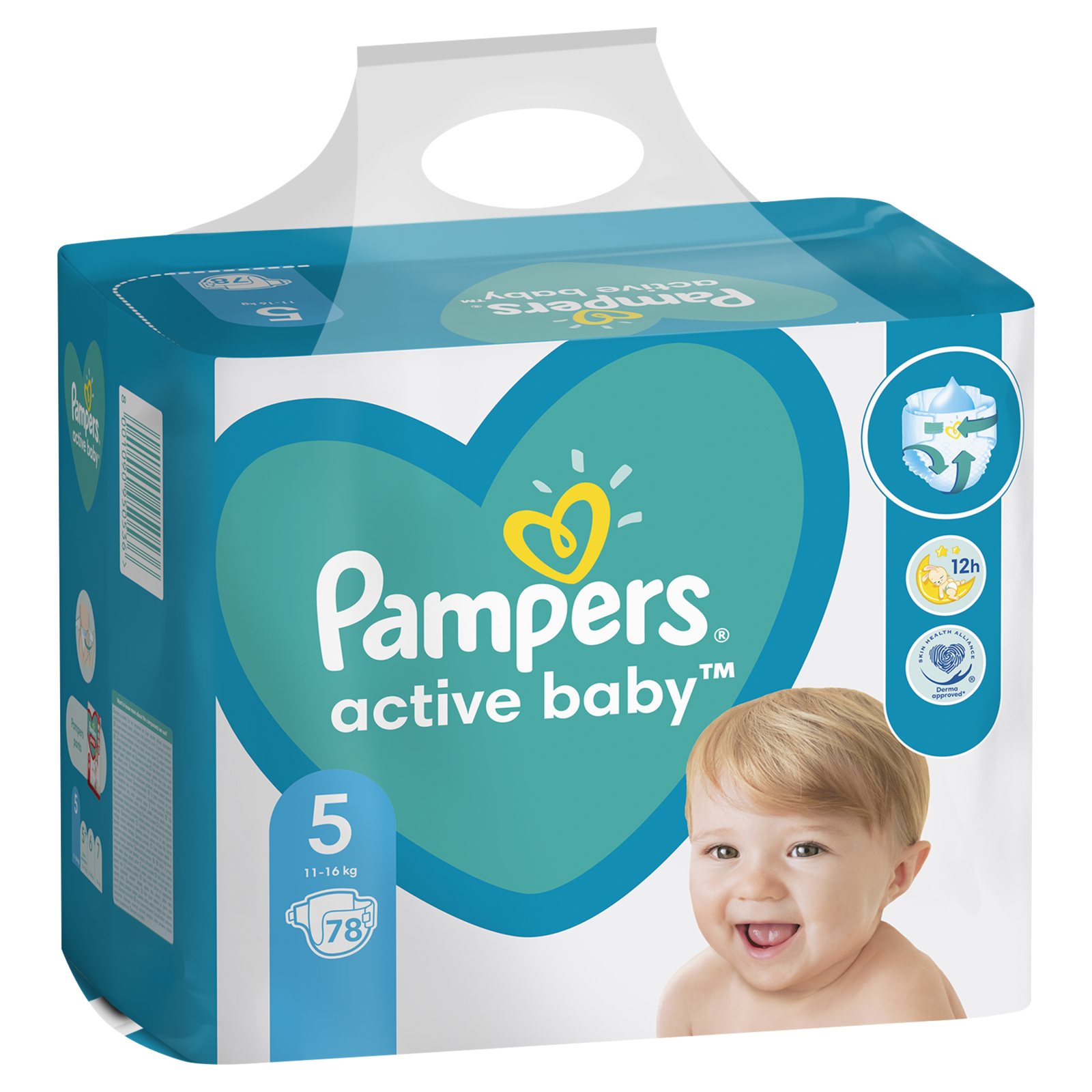 Подгузники Pampers Active Baby Junior Размер 5 (11-16 кг), 78 шт. (8001090950536) изображение 3