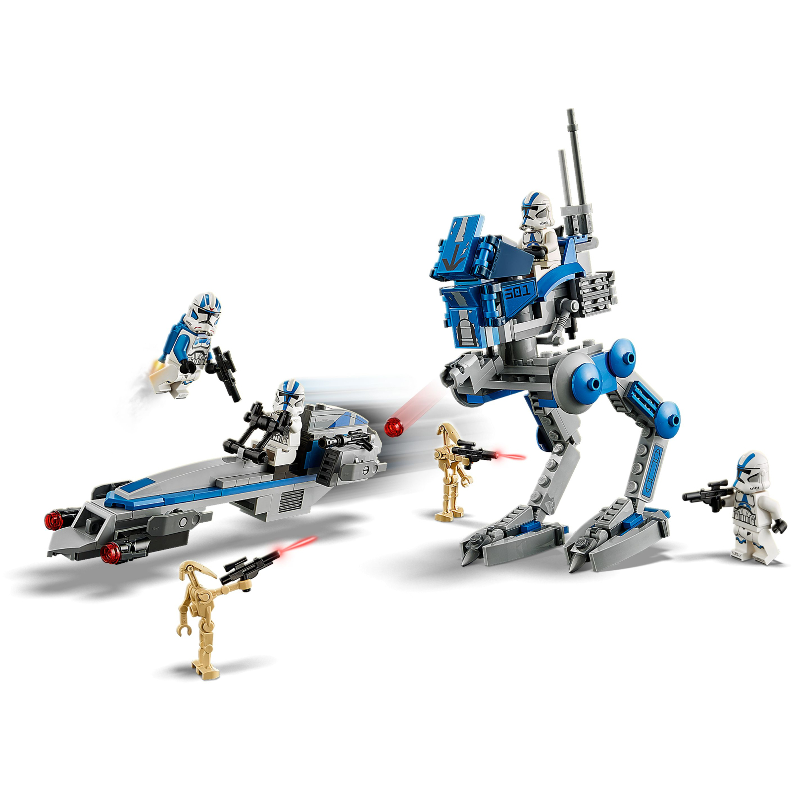 Конструктор LEGO Star Wars Клоны-пехотинцы 501-го легиона 285 деталей (75280) изображение 4