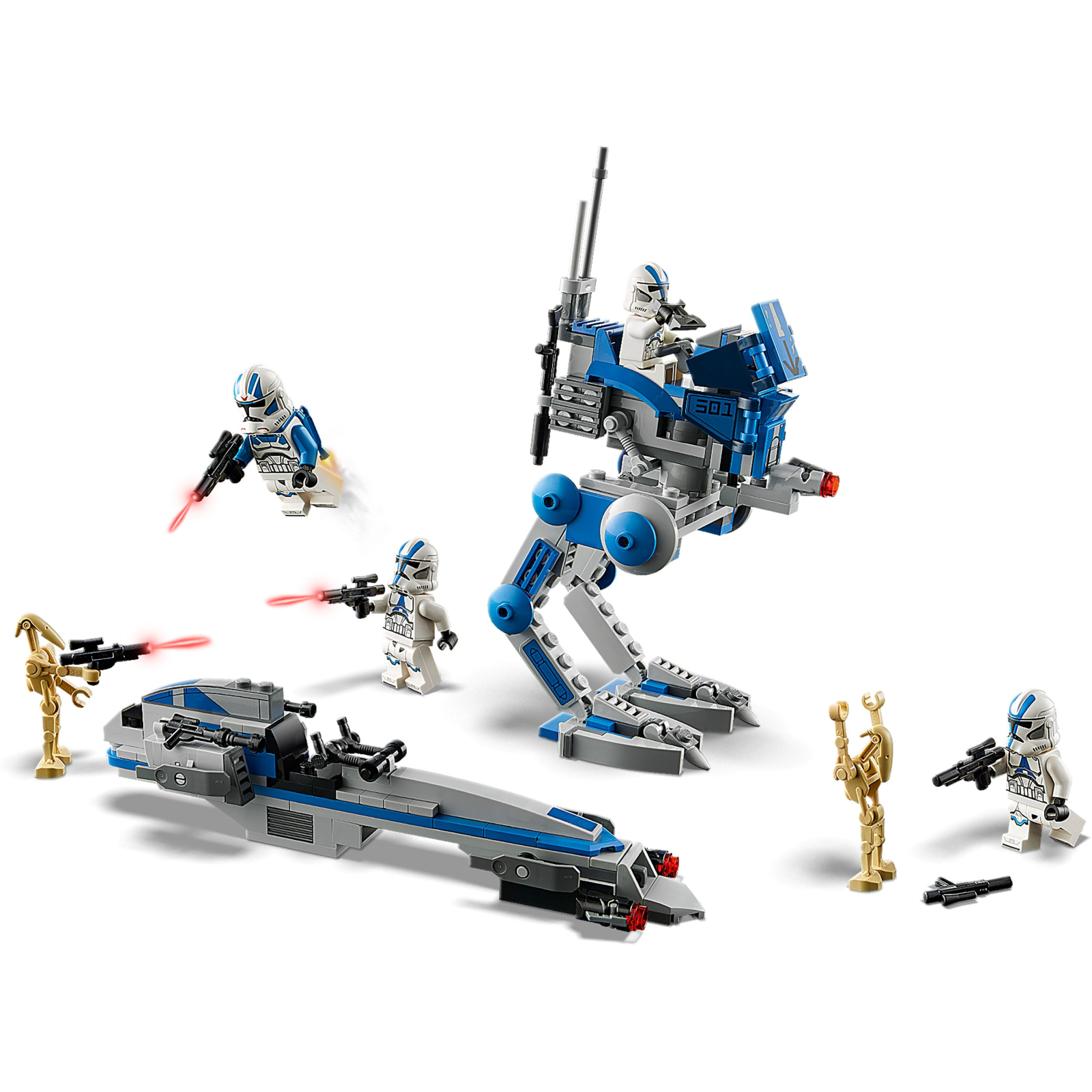 Конструктор LEGO Star Wars Клоны-пехотинцы 501-го легиона 285 деталей (75280) изображение 5