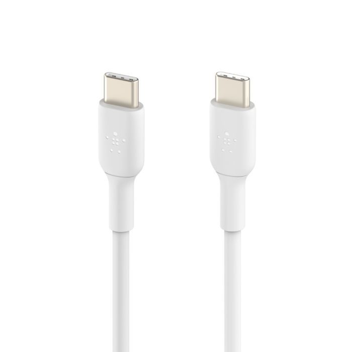 Дата кабель USB-С - USB-С, PVC, 1m, white Belkin (CAB003BT1MWH) изображение 2