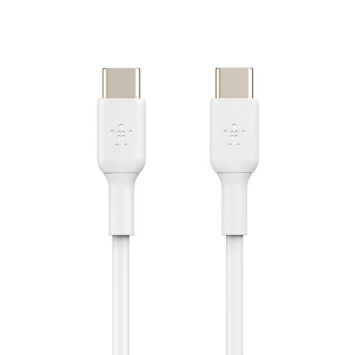 Дата кабель USB-С - USB-С, PVC, 1m, white Belkin (CAB003BT1MWH) изображение 3