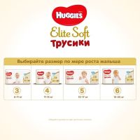Підгузки Huggies Elite Soft Pants XXL 6 (15-25 кг) Giga 38 шт (5029053548371) зображення 9