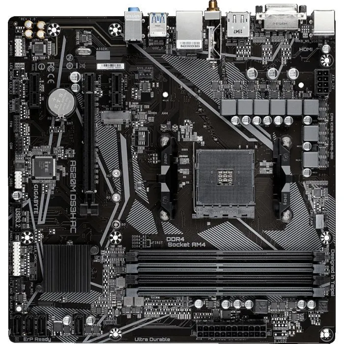 Материнская плата GIGABYTE A520M DS3H AC изображение 2