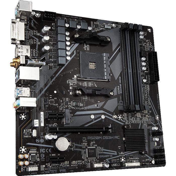 Материнская плата GIGABYTE A520M DS3H AC изображение 3