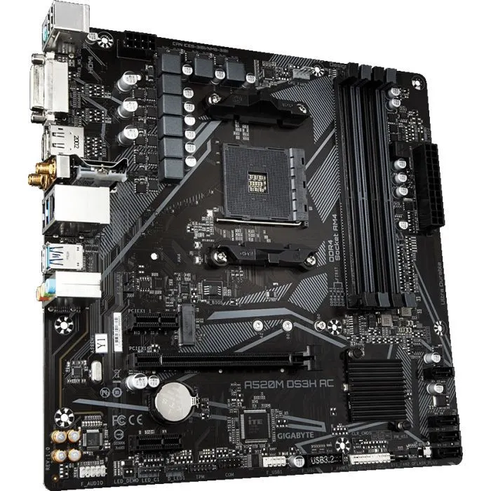 Материнская плата GIGABYTE A520M DS3H AC изображение 3