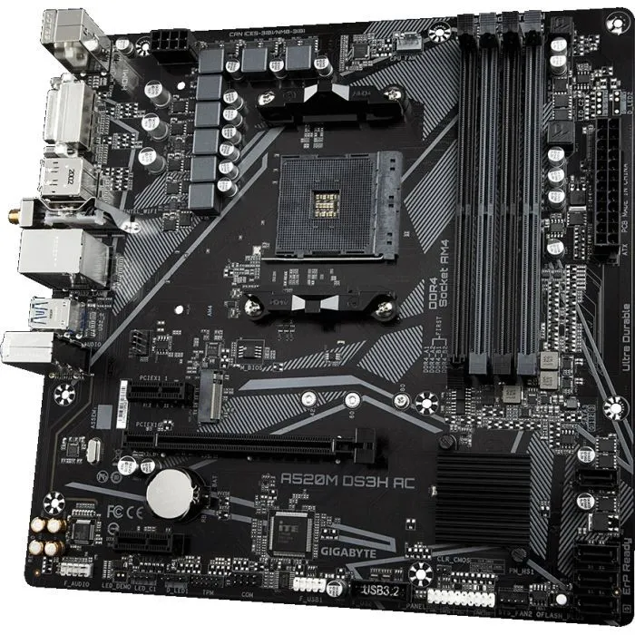Материнская плата GIGABYTE A520M DS3H AC изображение 4