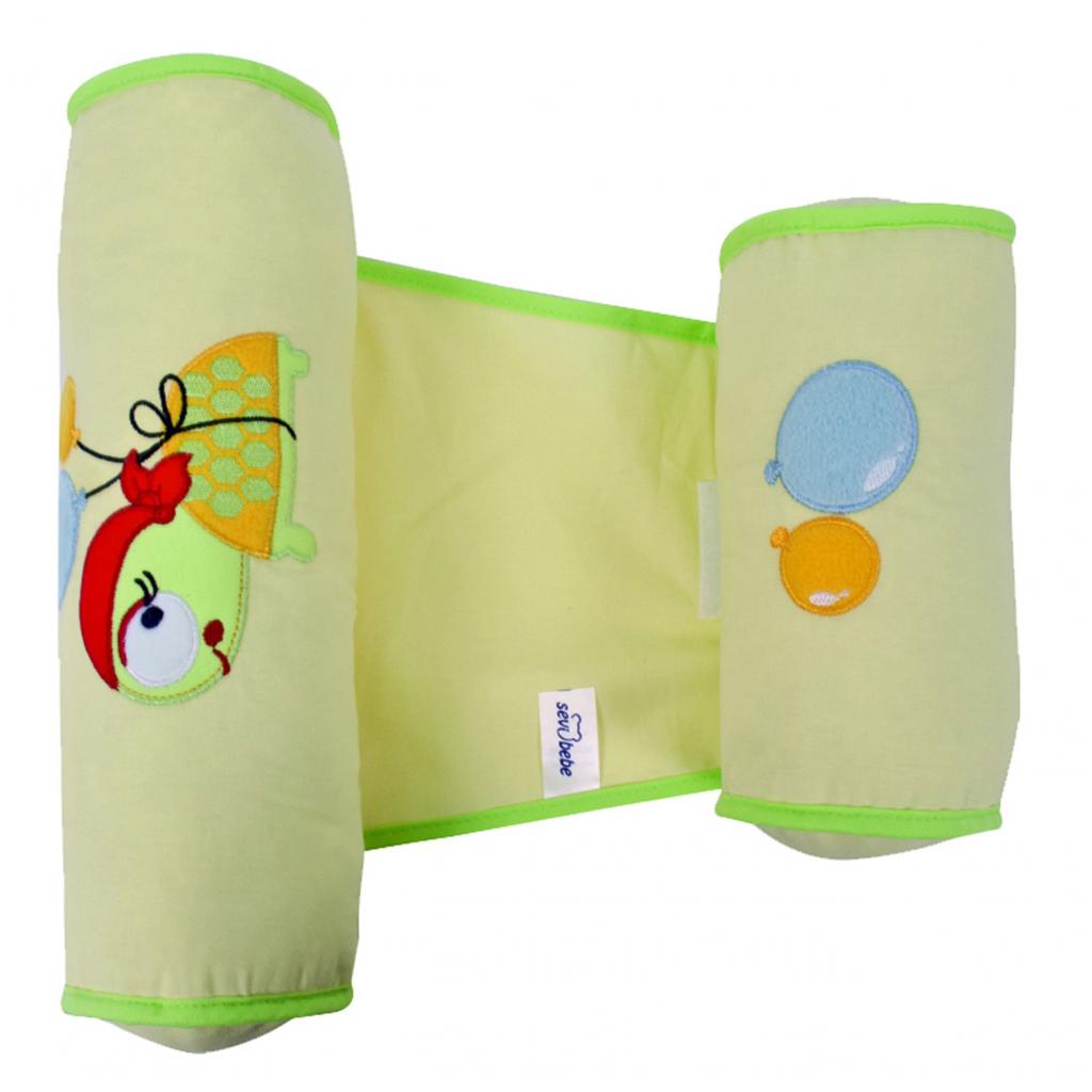 Пеленальный матрасик Sevi Bebe валик -позиционер для сна, зеленый (8692241043360) изображение 3