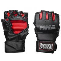 Photos - Martial Arts Gloves PowerPlay Рукавички для MMA  3053 L/XL Black/Red  PP3053L/XL (PP3053L/XL)