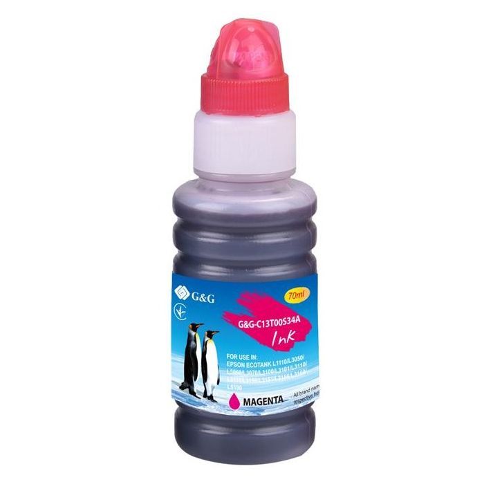 Чорнило G&G Epson L31XX magenta, контейнер 70мл (G&G-C13T00S34A)