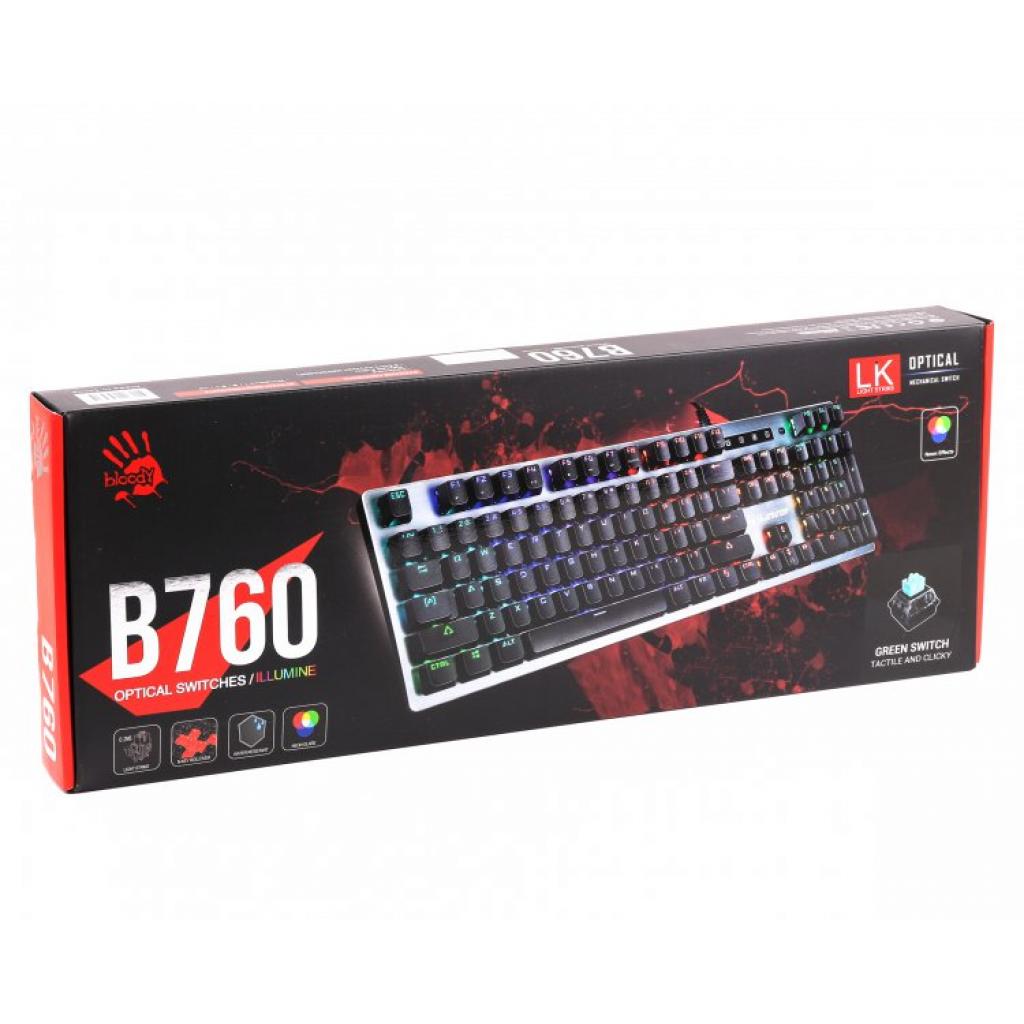Клавіатура A4Tech Bloody B760 Green Sw Black зображення 6