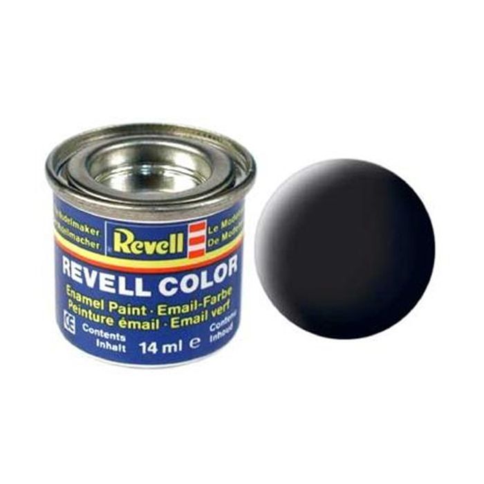 Аксессуары для сборных моделей Revell Краска эмалевая 8. Черная матовая. 14 мл (RVL-32108)