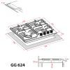 Варочна поверхня Weilor GG 624 WH зображення 12