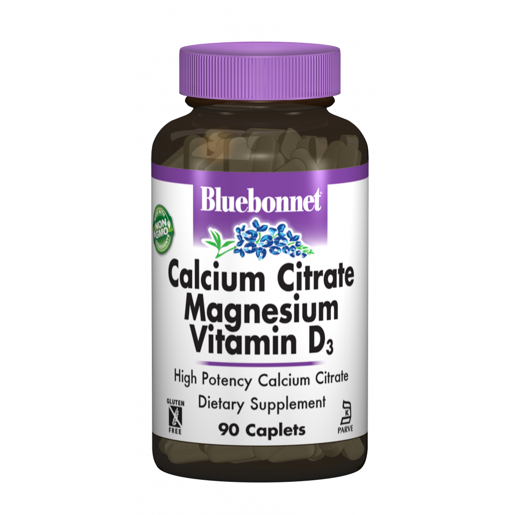 Вітамінно-мінеральний комплекс Bluebonnet Nutrition Цитрат Кальцію, Магній + Вітамін D3, 90 капсул (BLB0715)
