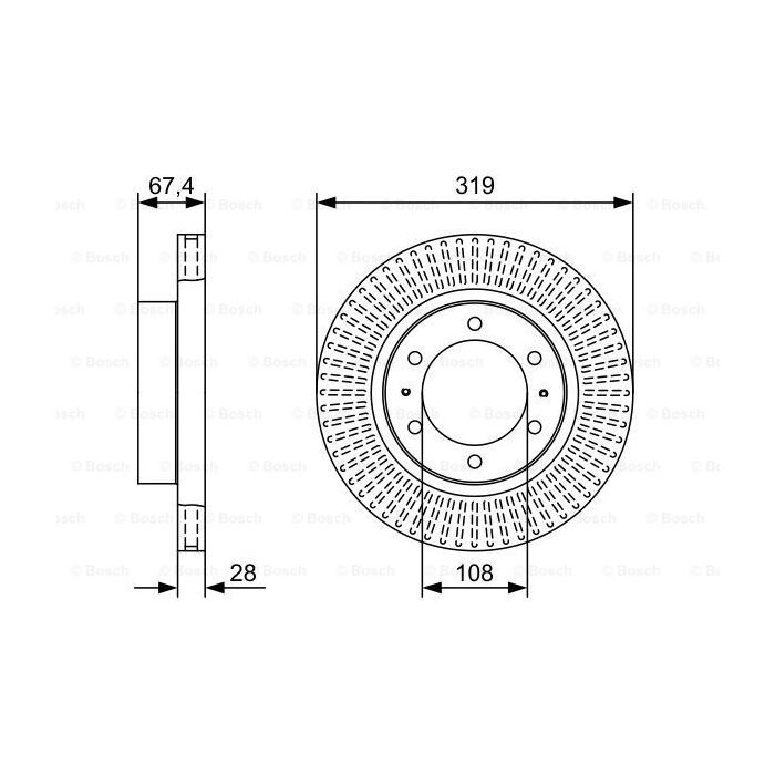 Тормозной диск Bosch 0 986 479 W47