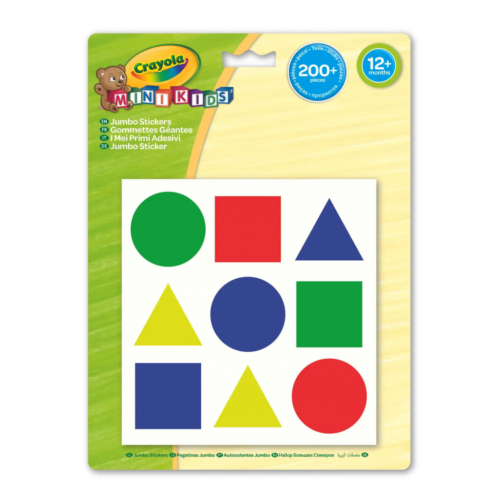 Набор для творчества Crayola Mini Kids стикеров Цвета и формы (256412.124)