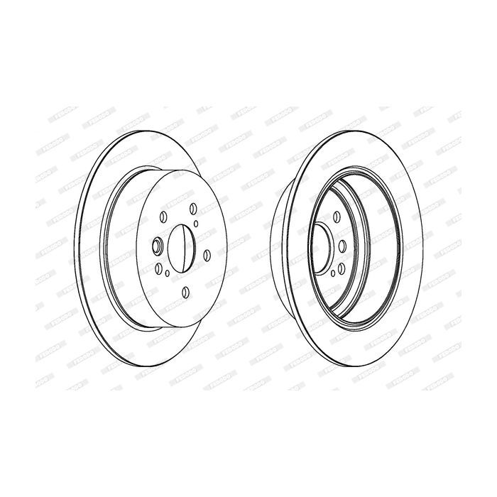 Тормозной диск FERODO DDF1486C