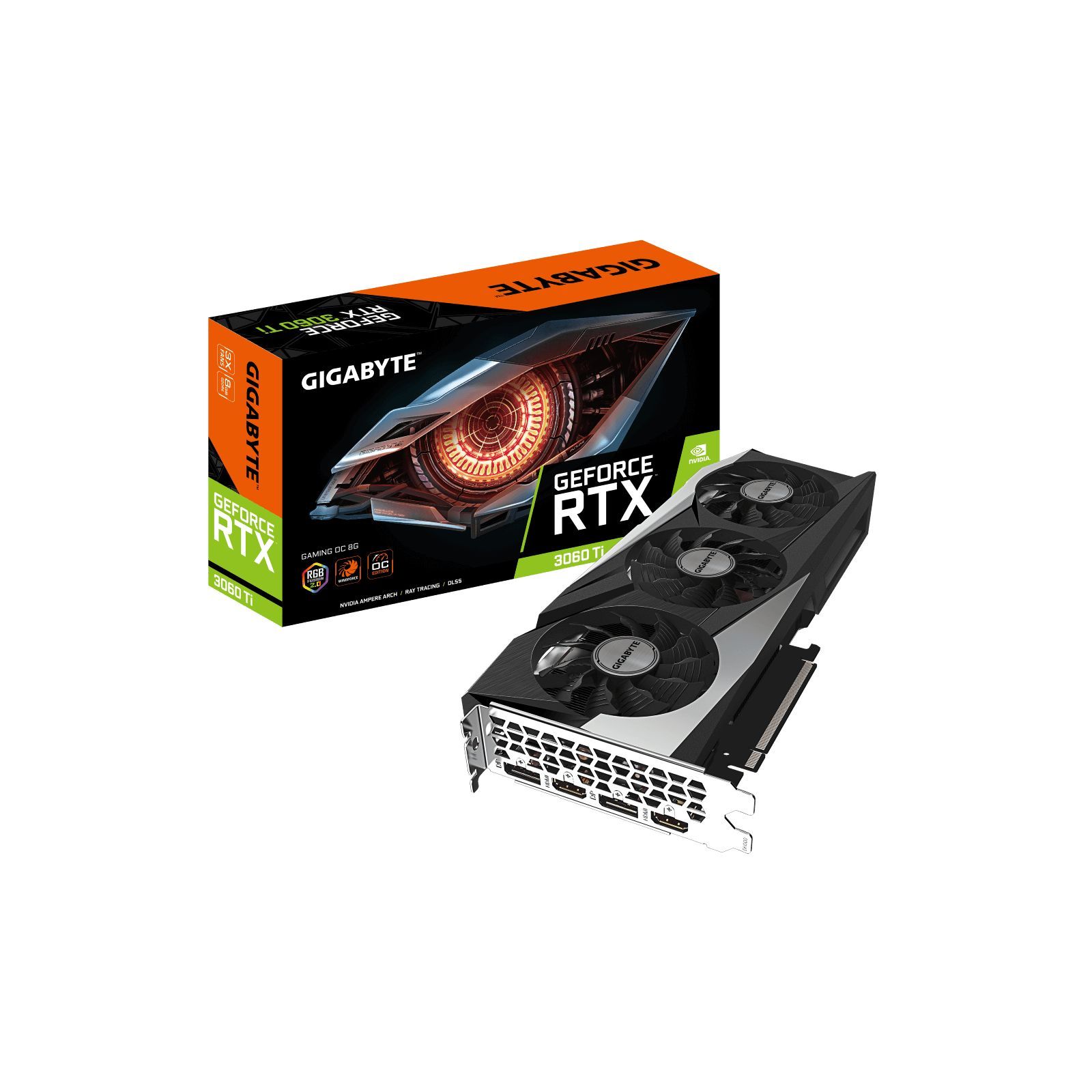 ᐈ Купить видеокарту GIGABYTE GeForce RTX3060Ti 8Gb GAMING OC 2.0