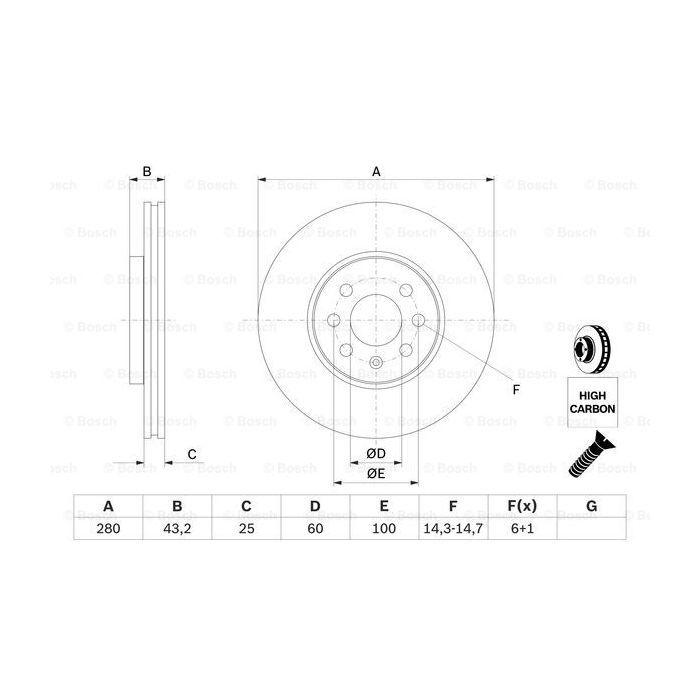 Тормозной диск Bosch 0 986 479 077 изображение 5