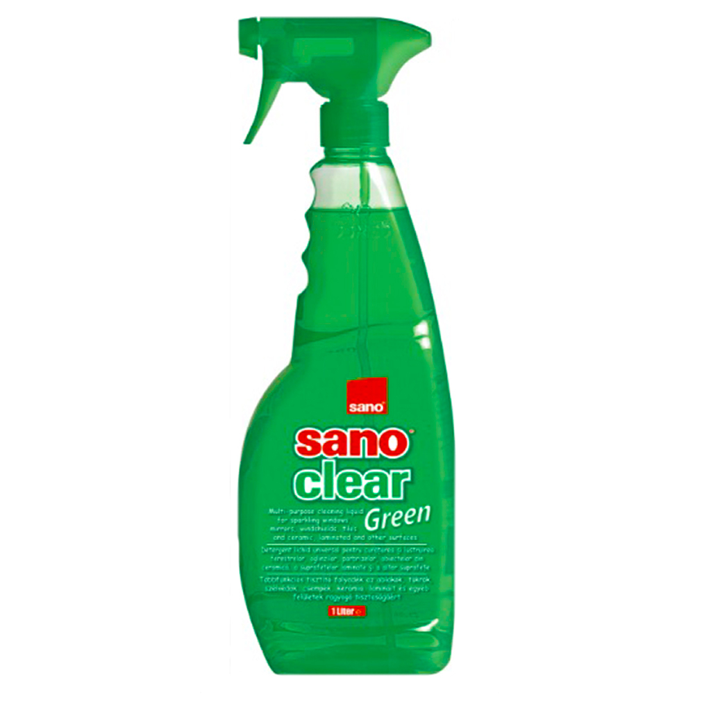 Средство для мытья стекла Sano Clear Green 1 л (7290102990603)