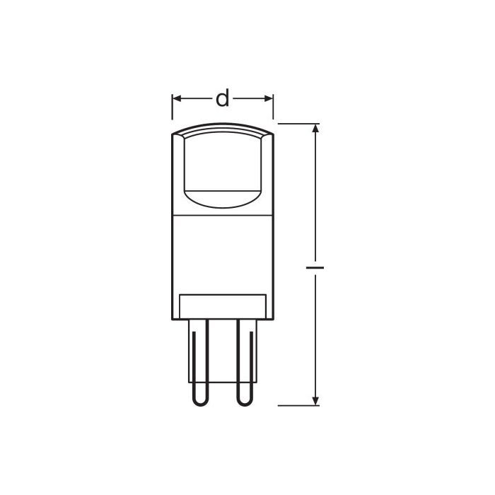 Лампочка Osram LEDPIN40 3,8W/840 230V CL G9 FS1 (4058075432420) изображение 5