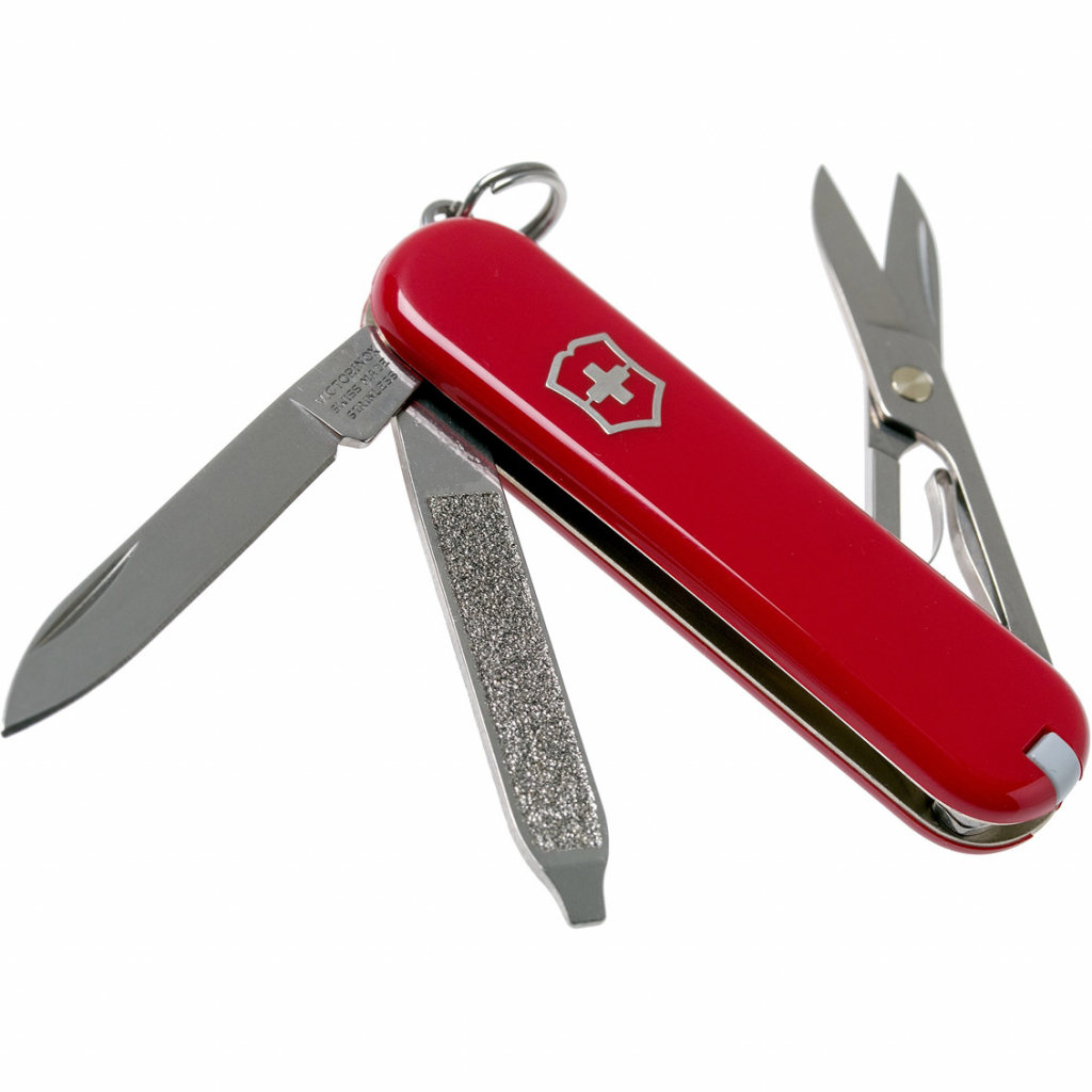 Нож Victorinox Classic SD Transparent Red (0.6223.TB1) изображение 2
