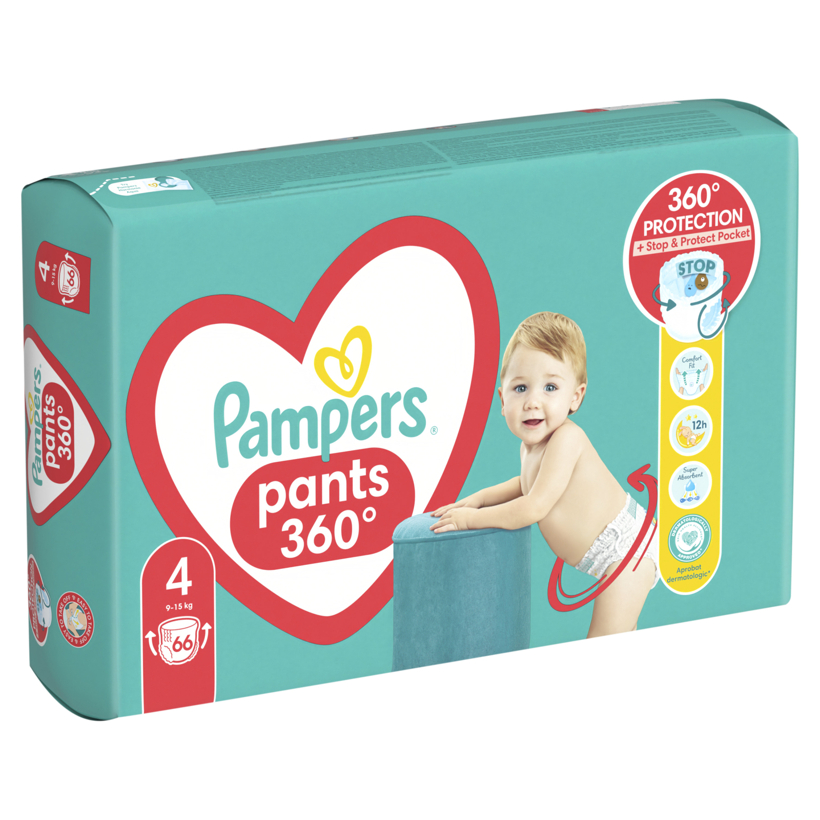 Підгузки Pampers трусики Maxi Pants Розмір 4 (9-15 кг) 66 шт (8006540069080) зображення 3