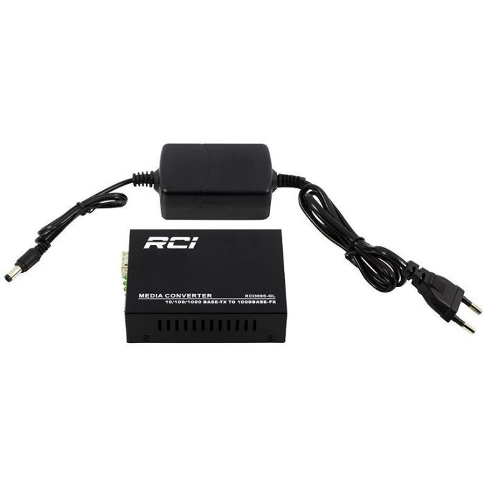 Медиаконвертер RCI 1G, SFP slot, RJ45, standart size metal case (RCI300S-GL) изображение 3