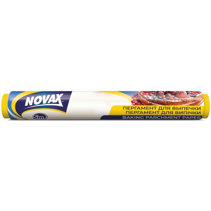 Бумага для выпечки пергаментная Novax 39 см 5 м (4823058309255)