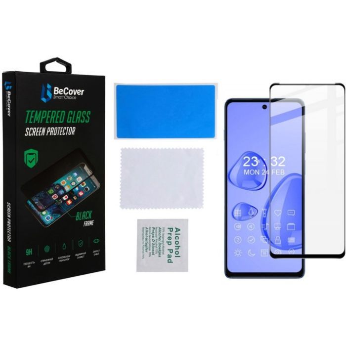Скло захисне BeCover Motorola Moto G200 Black (707242) зображення 3