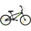 Велосипед Crossride BMX Maverick 20" рама-10" St Black/Green (0481-З)