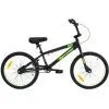 Велосипед Crossride BMX Maverick 20" рама-10" St Black/Green (0481-З)