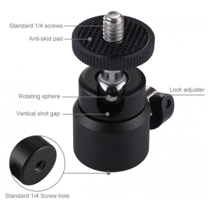 Голова штативная Puluz 1/4" (PU412) изображение 4