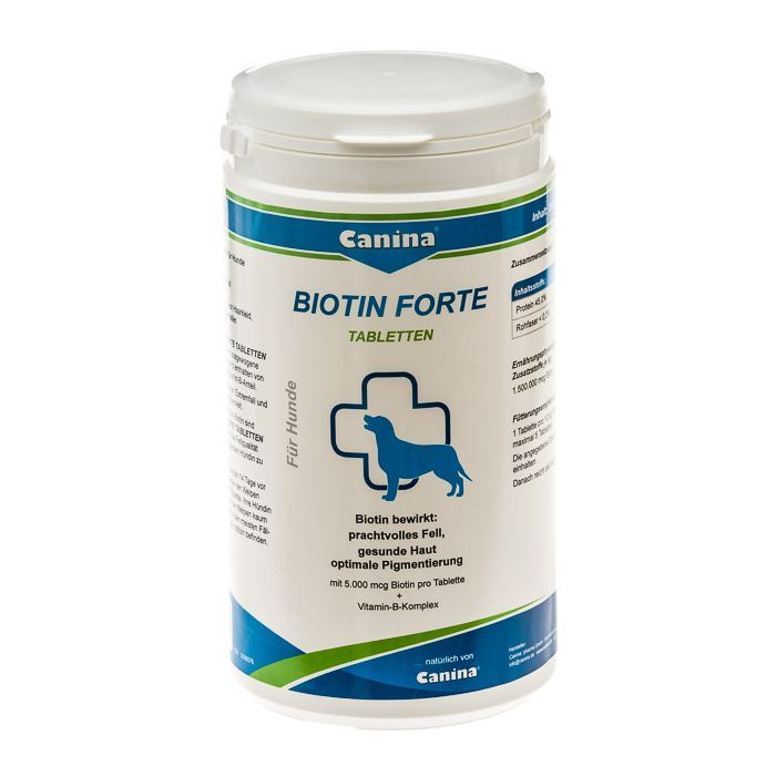 Витамины для собак Canina Biotin Forte Интенсивный курс для шерсти 210 таблеток (4027565101115)