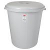 Контейнер для сміття Planet Household №5 без защіпок з кришкою сірий 90 л (10848)