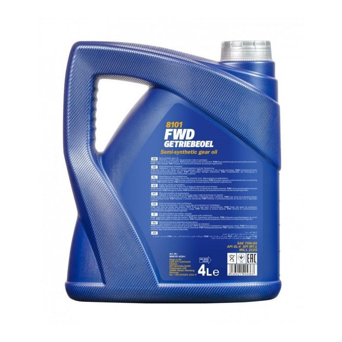 Трансмиссионное масло Mannol FWD GETRIEBEOEL 4л 75W-85 (MN8101-4) изображение 2