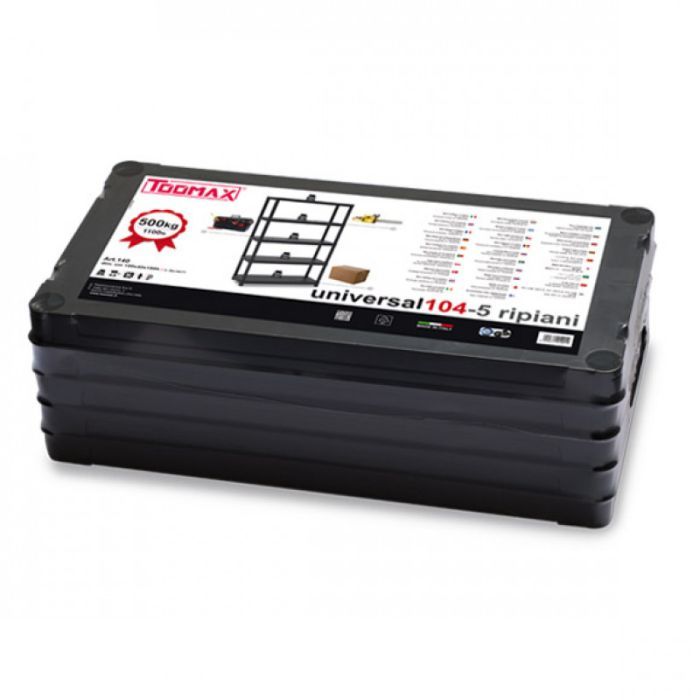 Стеллаж Toomax 5 полок cm. 100x40x180h black (5142) изображение 3