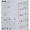 Стеллаж Toomax 5 полок cm. 100x40x180h black (5142) изображение 5