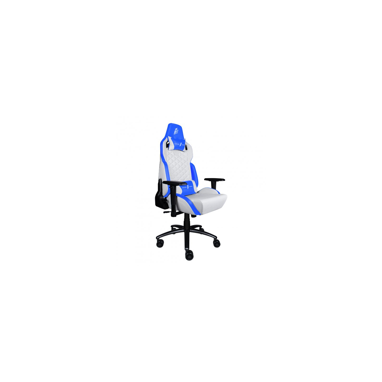 Крісло ігрове 1stPlayer DK2 Blue-White зображення 4