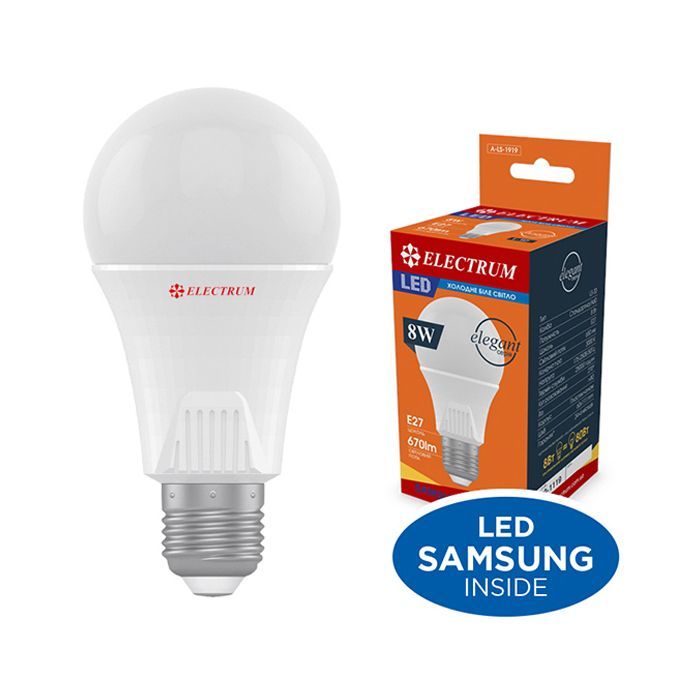 Лампочка Electrum A60 8W PA LS-33 Elegant Е27 4000K (A-LS-1919)