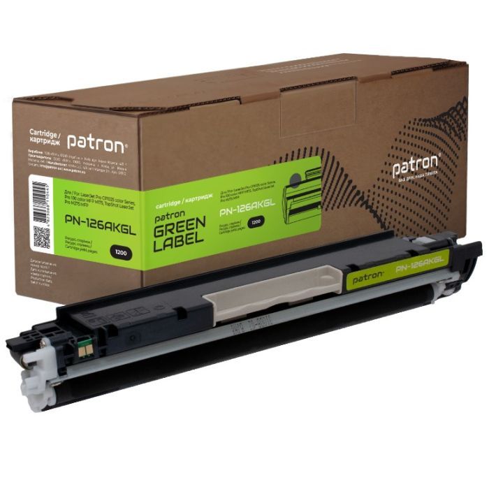 Тонер-картридж Patron HP 126A (CE310A) Green Label, black (PN-126AKGL)