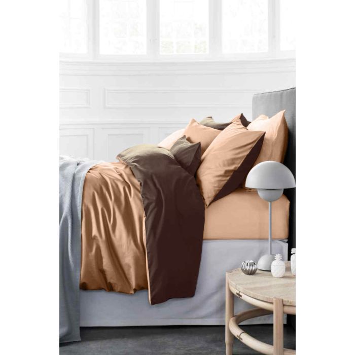 Постельное белье MirSon Сатин Premium Cappuccino 0165+0211 175х210 (2200000688453)