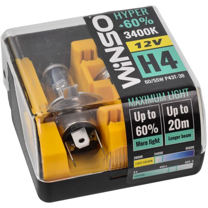 Автолампа WINSO H4 HYPER +60 60/55W (712430) зображення 2