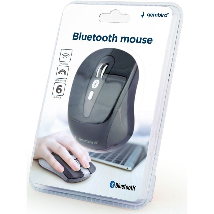 Мышка Gembird MUSWB-6B-01 Bluetooth Black (MUSWB-6B-01) изображение 3