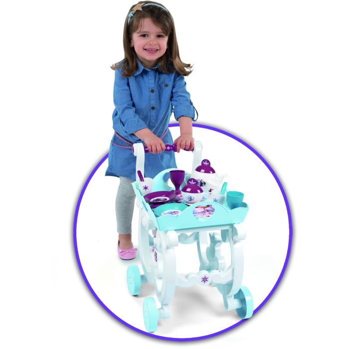 Ігровий набір Smoby Toys Візок Фроузен-2 Знімна таця і сервіз 17 аксесуарів (310517) зображення 3